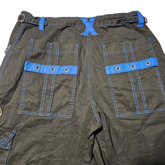 VTG TRIPP NYC Pants Mens XL (38x31) Daang Goodman Goth Rave Emo Convertible Zip - Picture 4 of 14